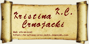 Kristina Crnojački vizit kartica